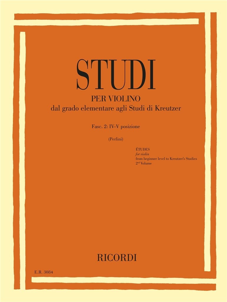 Studi per violino - Fasc. II: IV-V posizione